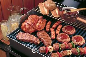 vlees op barbecue